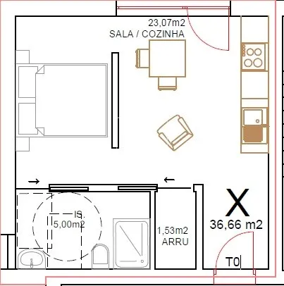 Apartamento T0
