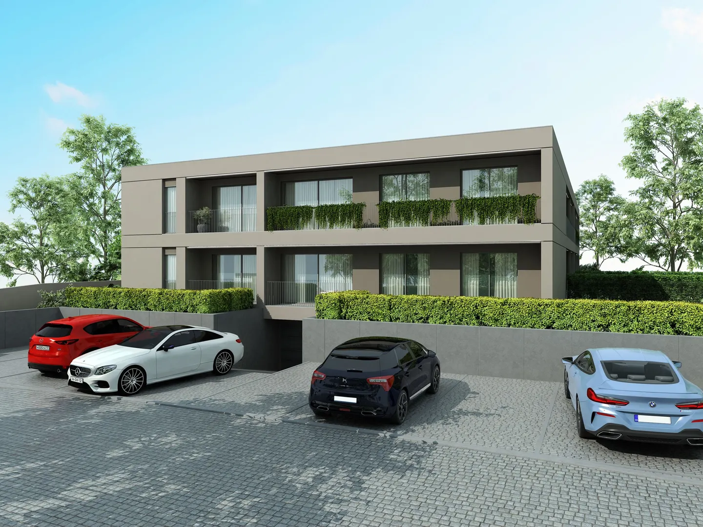 Apartamentos T1 em construção em Manhente com lugar de garagem