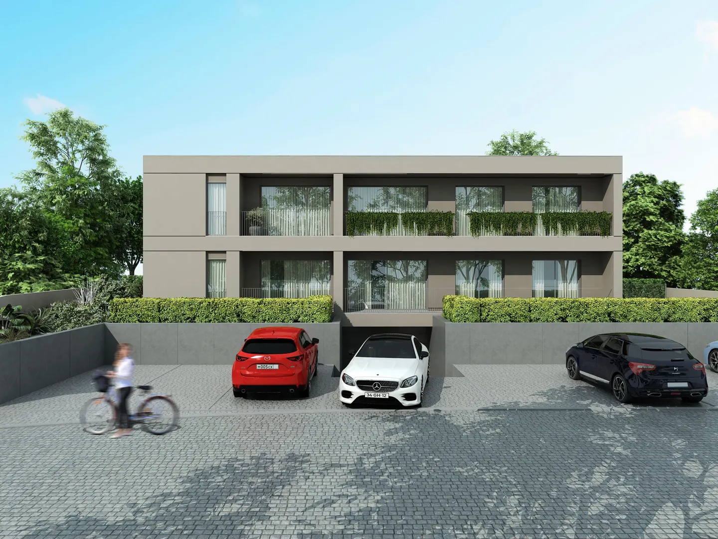 Apartamentos T2 em construção em Manhente com lugar de garagem