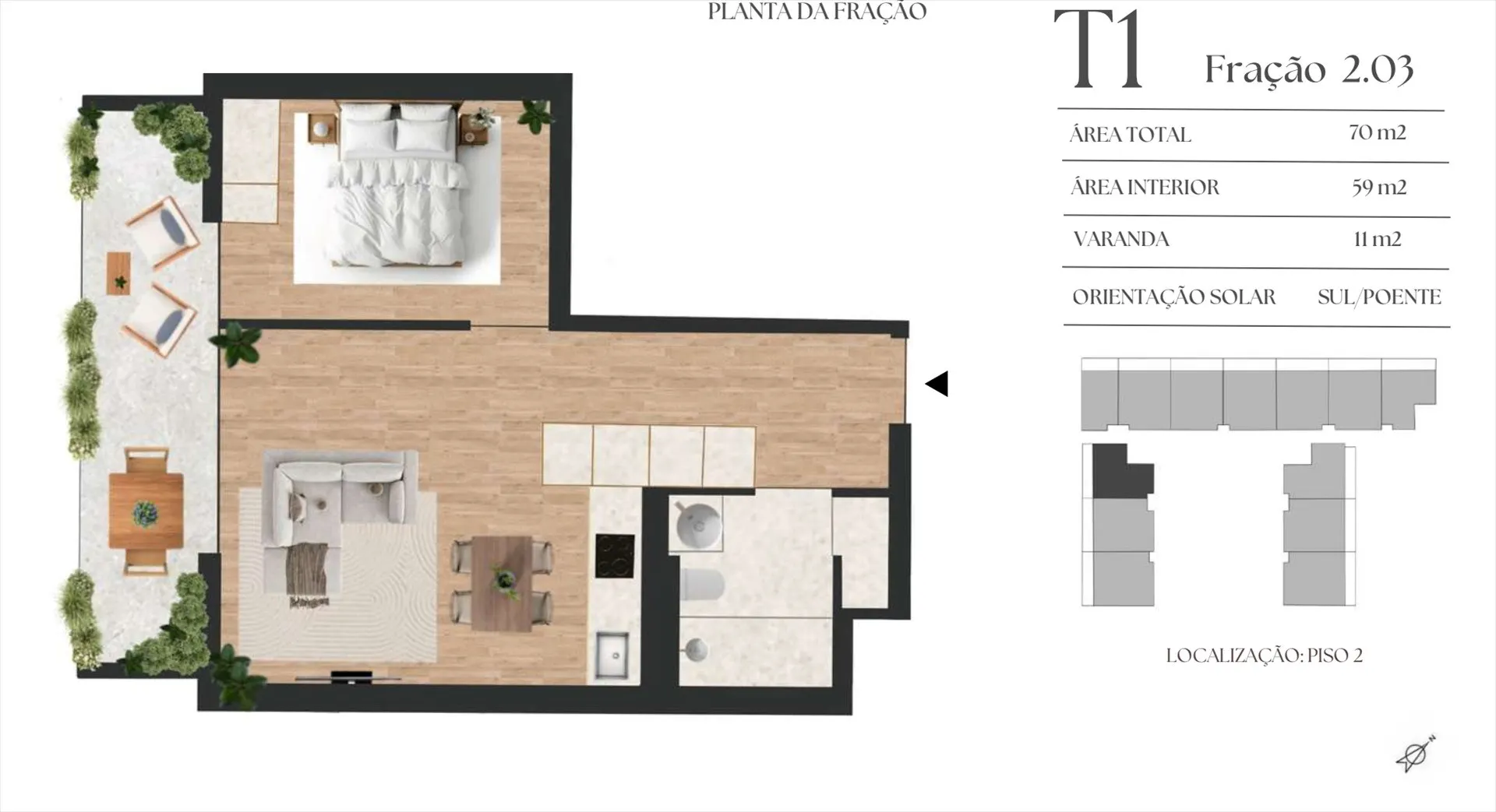 Flat T1