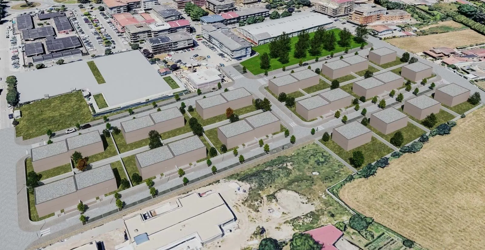 Lote de terreno, com infraestruturas e urbanizado, para moradia