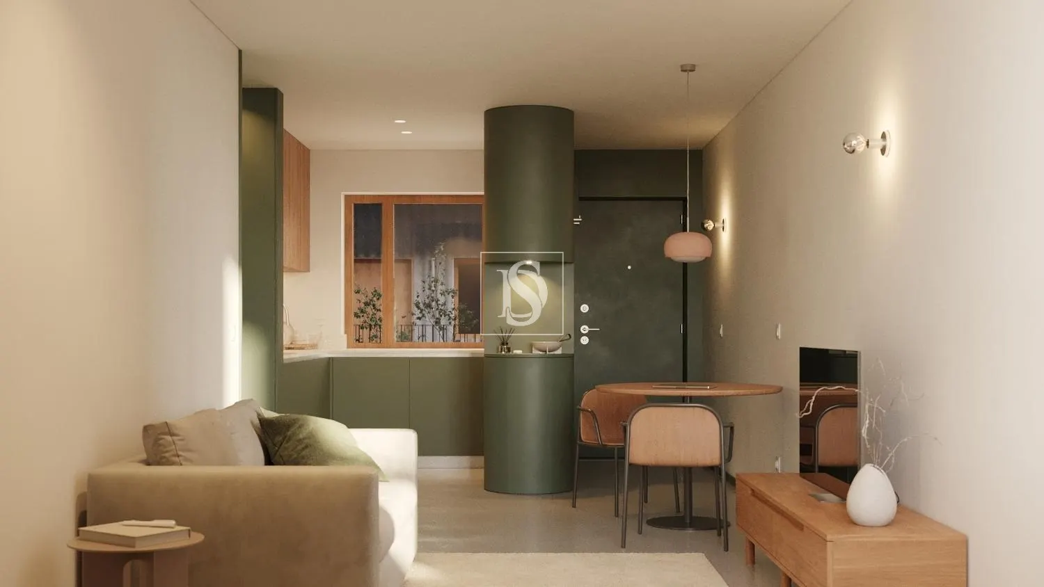 Apartamento T1, Novo, junto ao IPCA, em Barcelos
