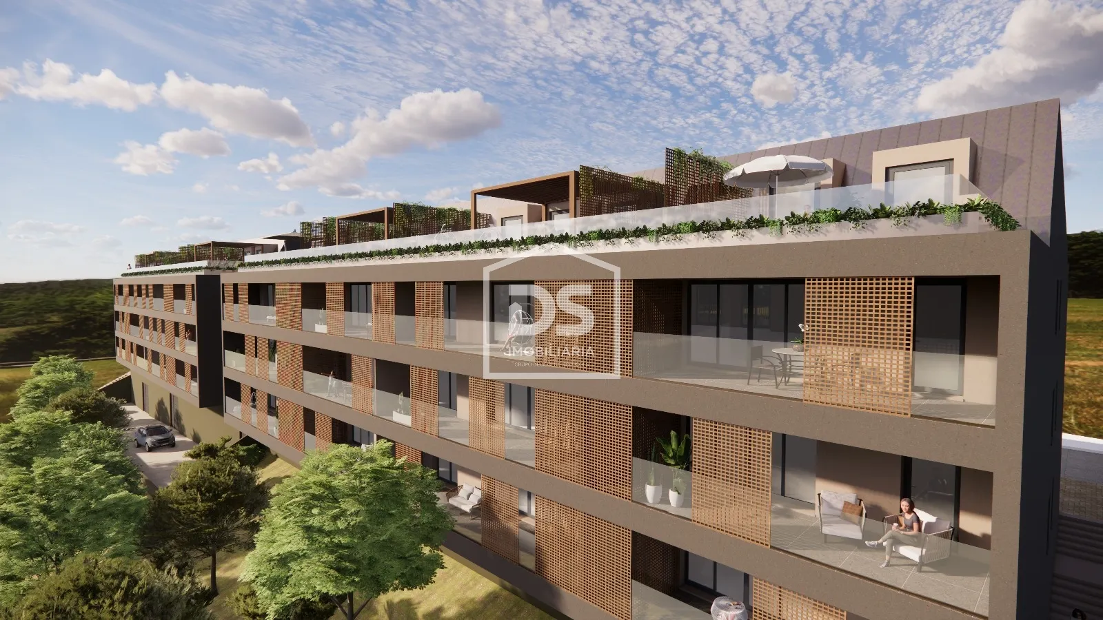 Apartamento T5 DUPLEX/ Novo/ Com Piscina/ Vista Rio/  Coimbra