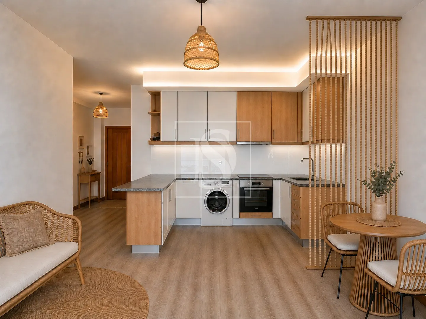 Apartamento T1 remodelado com rooftop vista mar - Amorosa, Chafé