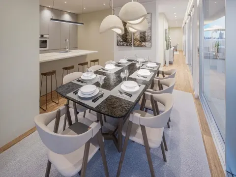 Apartamento T1 Aveiro, centro da cidade com vista ria e cidade