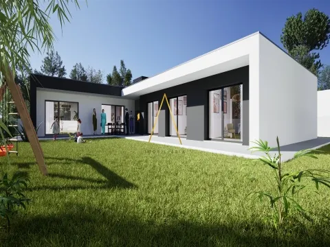 Moradia Isolada T3, inserida em 663 m2 de terreno.