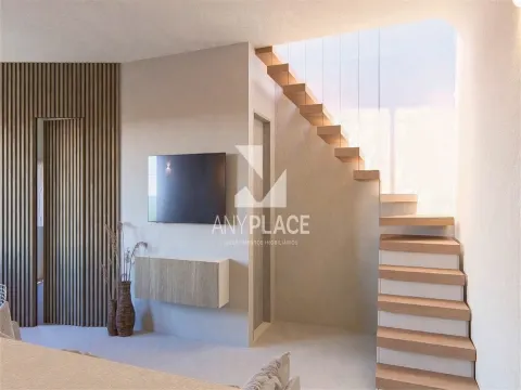 Unique opportunity in the historic heart of Loulé, a building with a project for two 1 bedroom apartments.