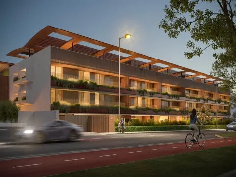 Appartamento con 3 camere da letto, nello sviluppo RAIZ, edificio JARDIM, all´angolo con Av. da Boavista, Porto