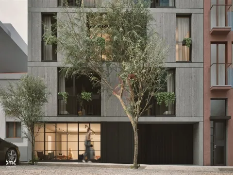 Apartamento T1 em construção com varanda no Edifício MOU 37 localizado em Matosinhos