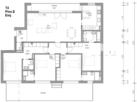 Apartamento T4 - Guarda Inglesa - Coimbra/Venda