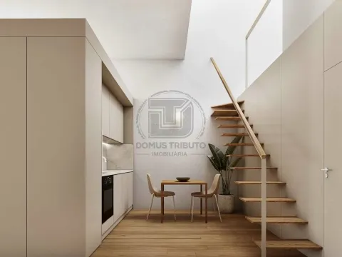 T1+2 Duplex em construção | Rua da Alegria – Porto | Jardim 29 m²