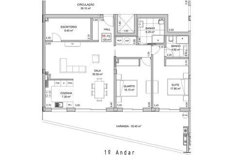 Appartement 2 Chambre(s)+1