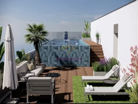 Appartement de 3 chambres avec piscine chauffée, salle de sport et terrasse sur le toit - Loures
