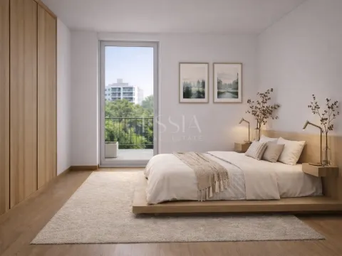 Appartement 2 Chambres avec balcon et garage à Custóias