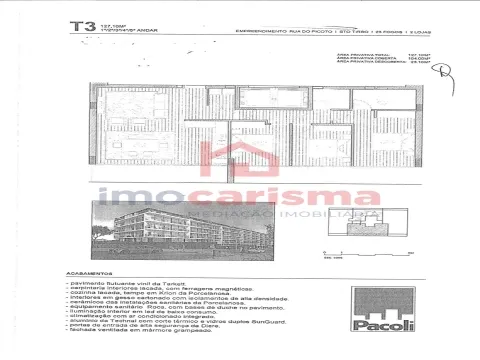 Apartamento T3 Novo em Fase Final de Construção em Santo Tirso