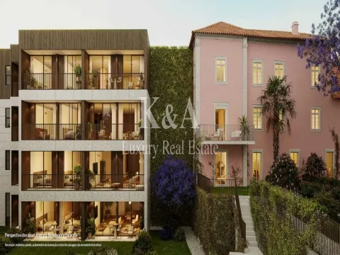 Apartamento T1+1 com jardim e vista Rio.