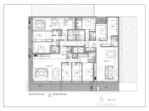 Apartamento T3 com garagem individual e 2 varandas, Boavista