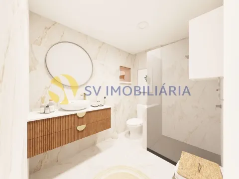 Moradia térrea T1 remodelada em Avintes com pátio e anexo