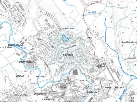 Terreno urbano en Torres Novas: vista única y gran potencial de construcción