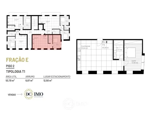 Apartamento T1, Edifício Heritage - Tondela