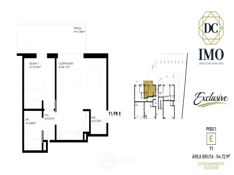 Apartamiento 1 habitación