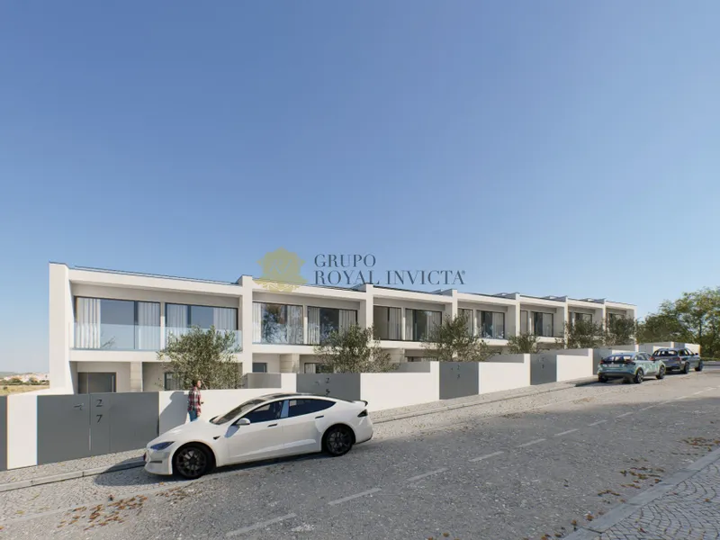 New 3-bedroom houses with 3 facades in a gated community with swimming pool.