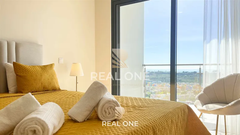 Appartement 1+1 chambre avec vue sur la mer et le port de plaisance